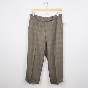 🆕Talbots Wool Blend Crop Plaid Pant Made in Italy